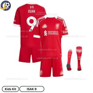 Lvr^_^pooI Home Kids Football Kit 202526 – ISAK 9 (With socks)-overview